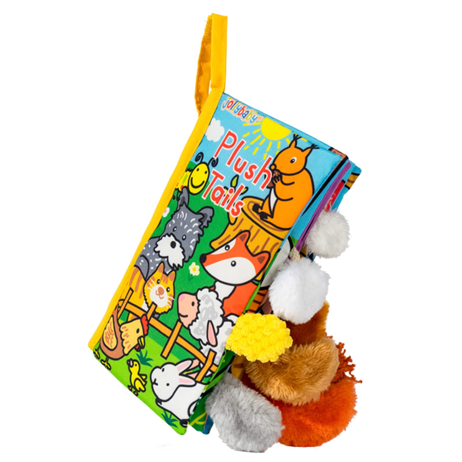 Jollybaby Soft Cloth Touch & Feel Crinkle Books for Baby