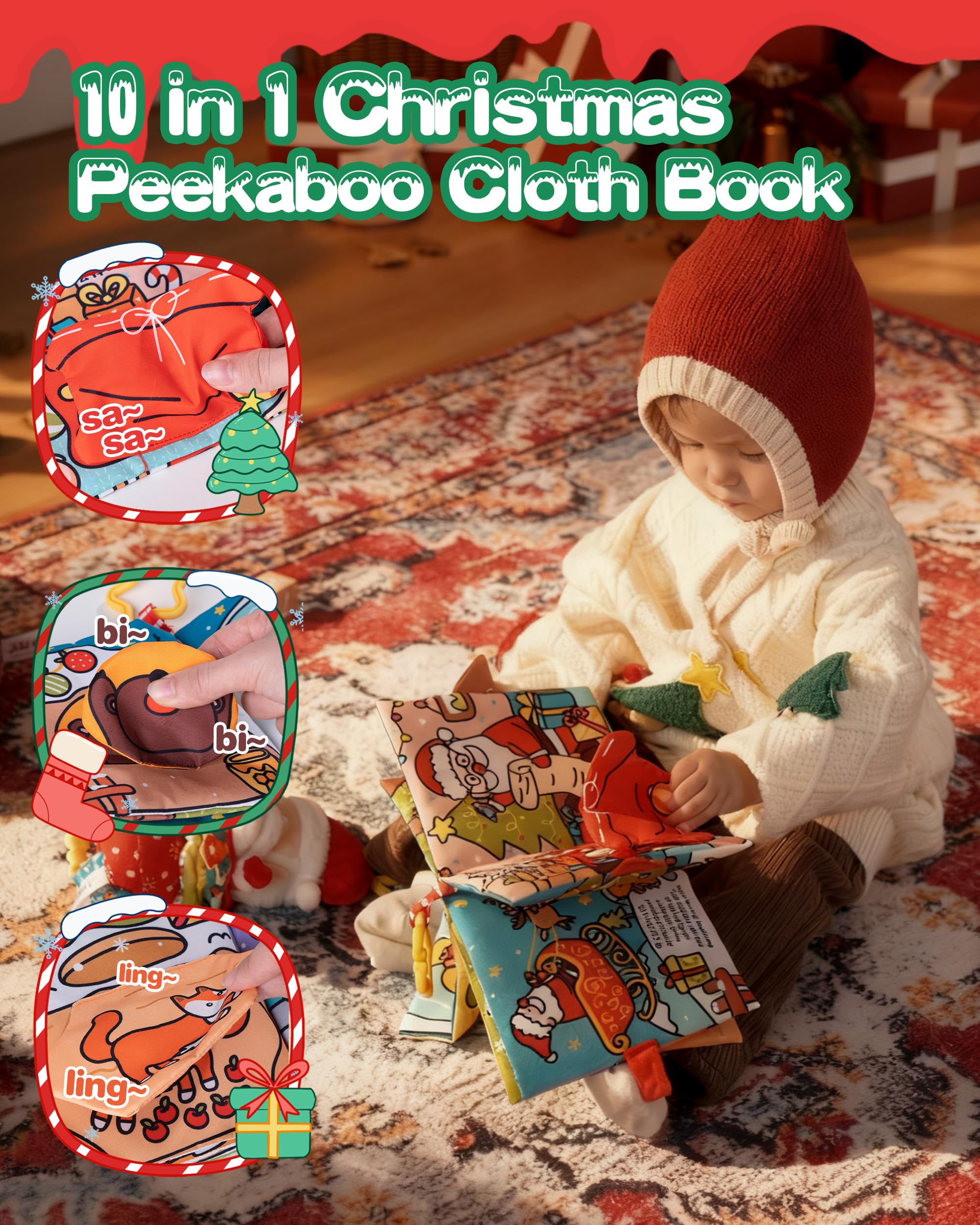 Jollybaby My Baby First Christmas Toys Set for Toddler