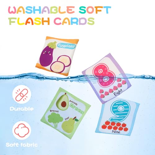 Jollybaby Reusable Soft Flash Cards for Toddler
