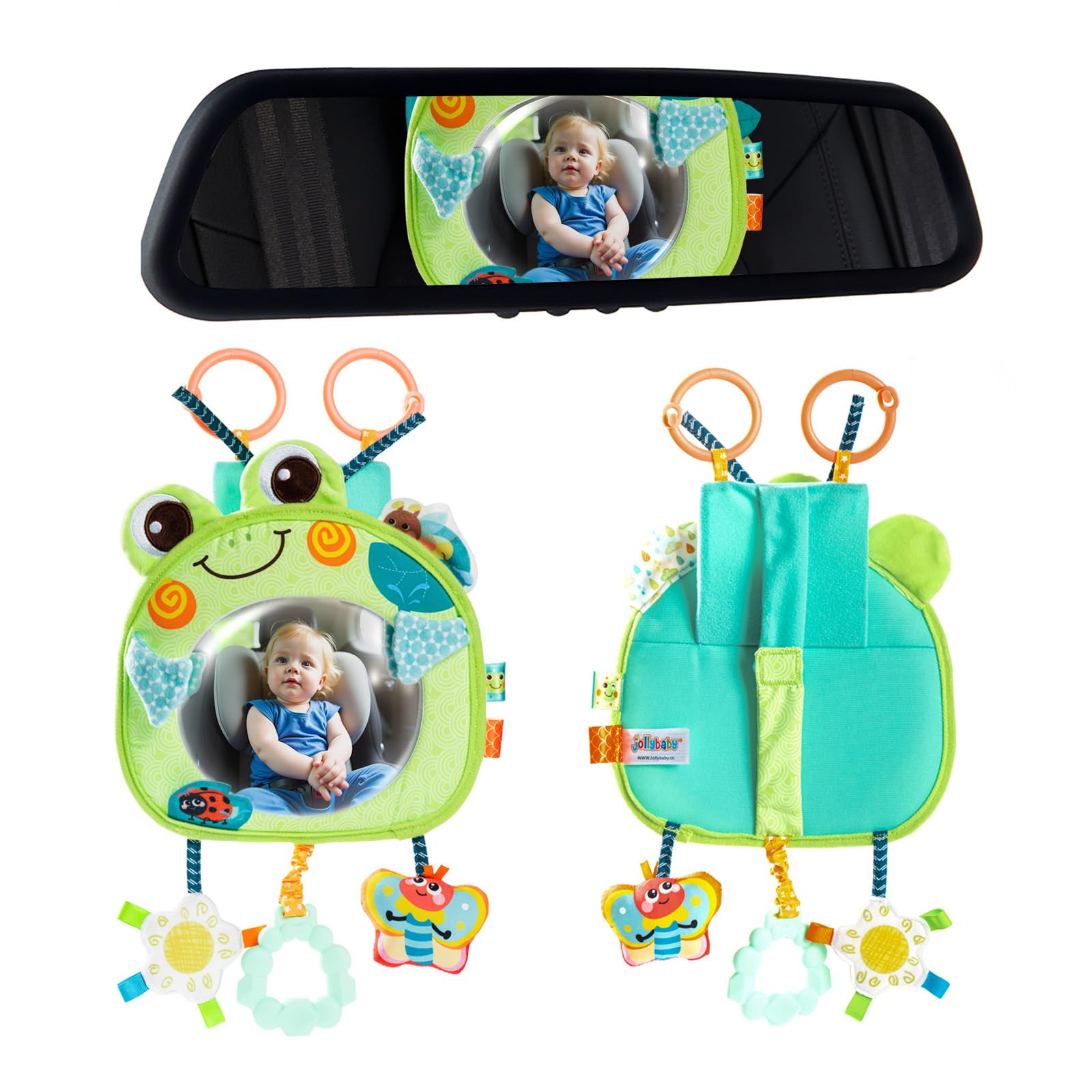 Jollybaby Car Seat Mirror Toy for Baby Rear Facing