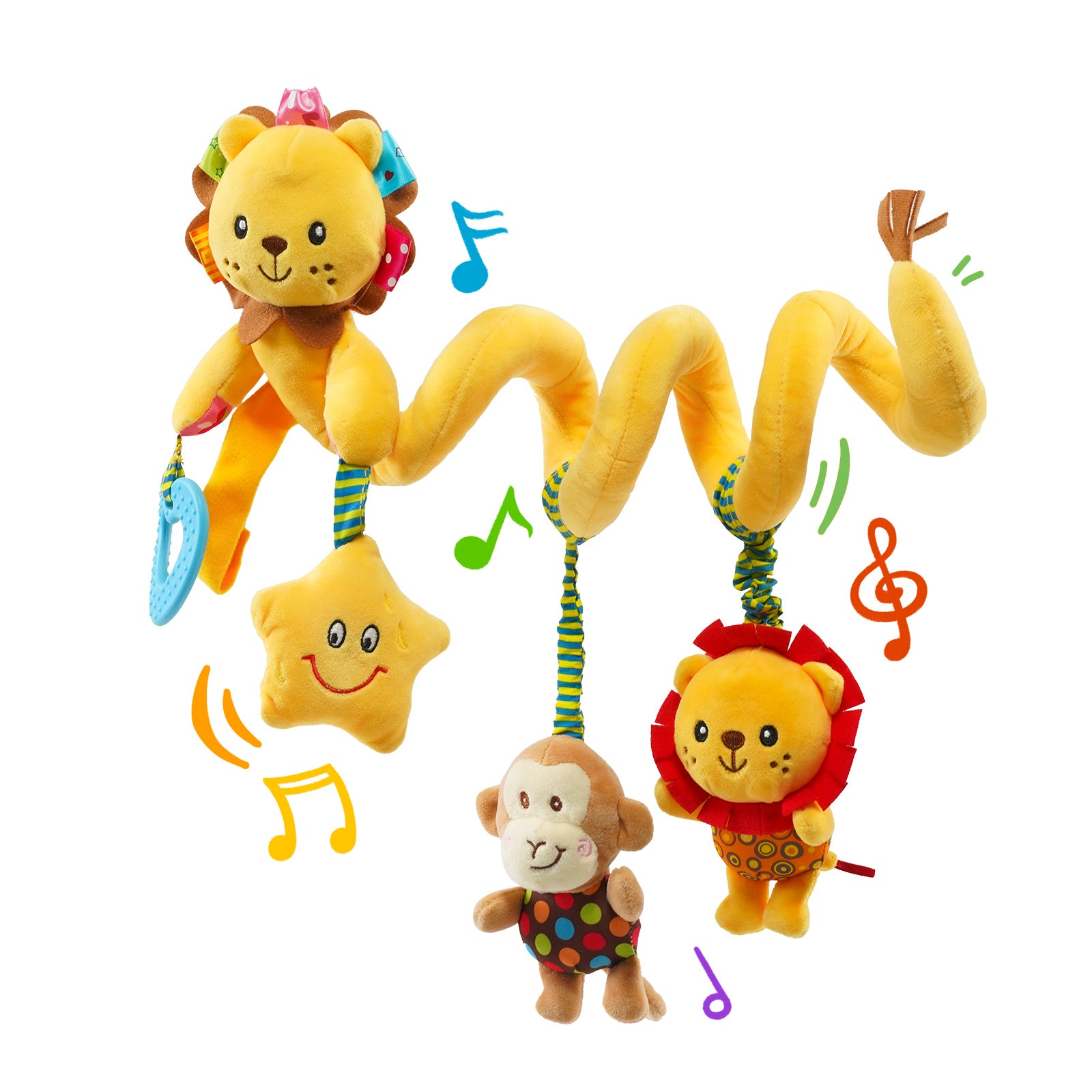 Jollybaby Crib Stroller Car Seat Spiral Toys for Baby