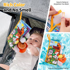 Jollybaby Soft Cloth Touch & Feel Crinkle Books for Baby