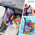 Jollybaby Soft Cloth Touch & Feel Crinkle Books for Baby