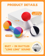 Jollybaby Soft Plush Stuffer Rattle Dumb-Bell Toys