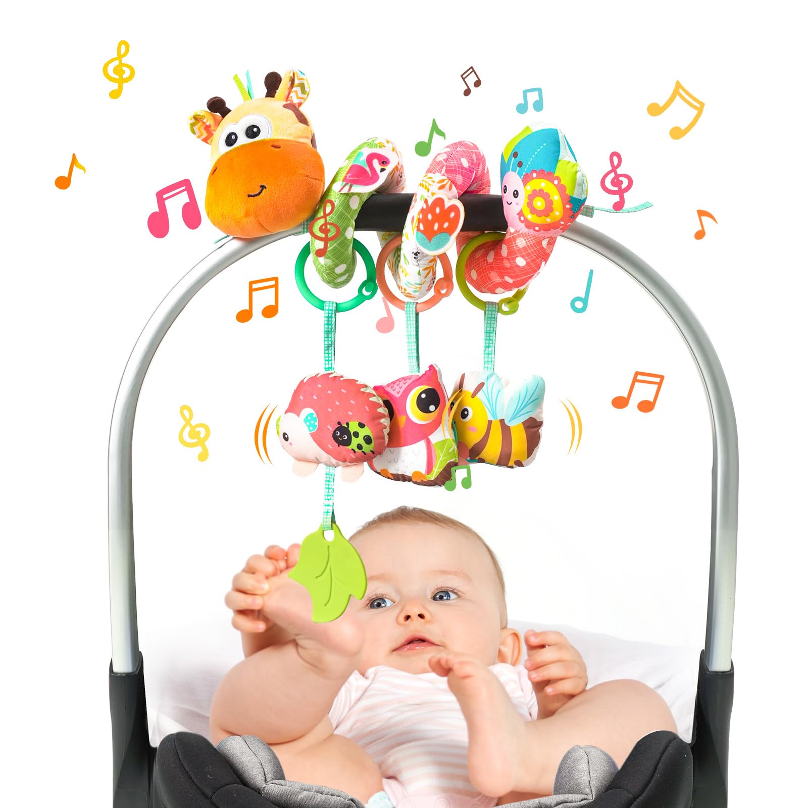 Jollybaby Spiral Hanging Toys for Baby Stroller Car Seat