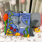 Jollybaby Soft Cloth Touch & Feel Crinkle Books for Baby