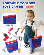 Jollybaby Soft Montessori Tool Box Set Toy for Boy