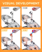 Jollybaby Soft Plush Stuffer Rattle Dumb-Bell Toys