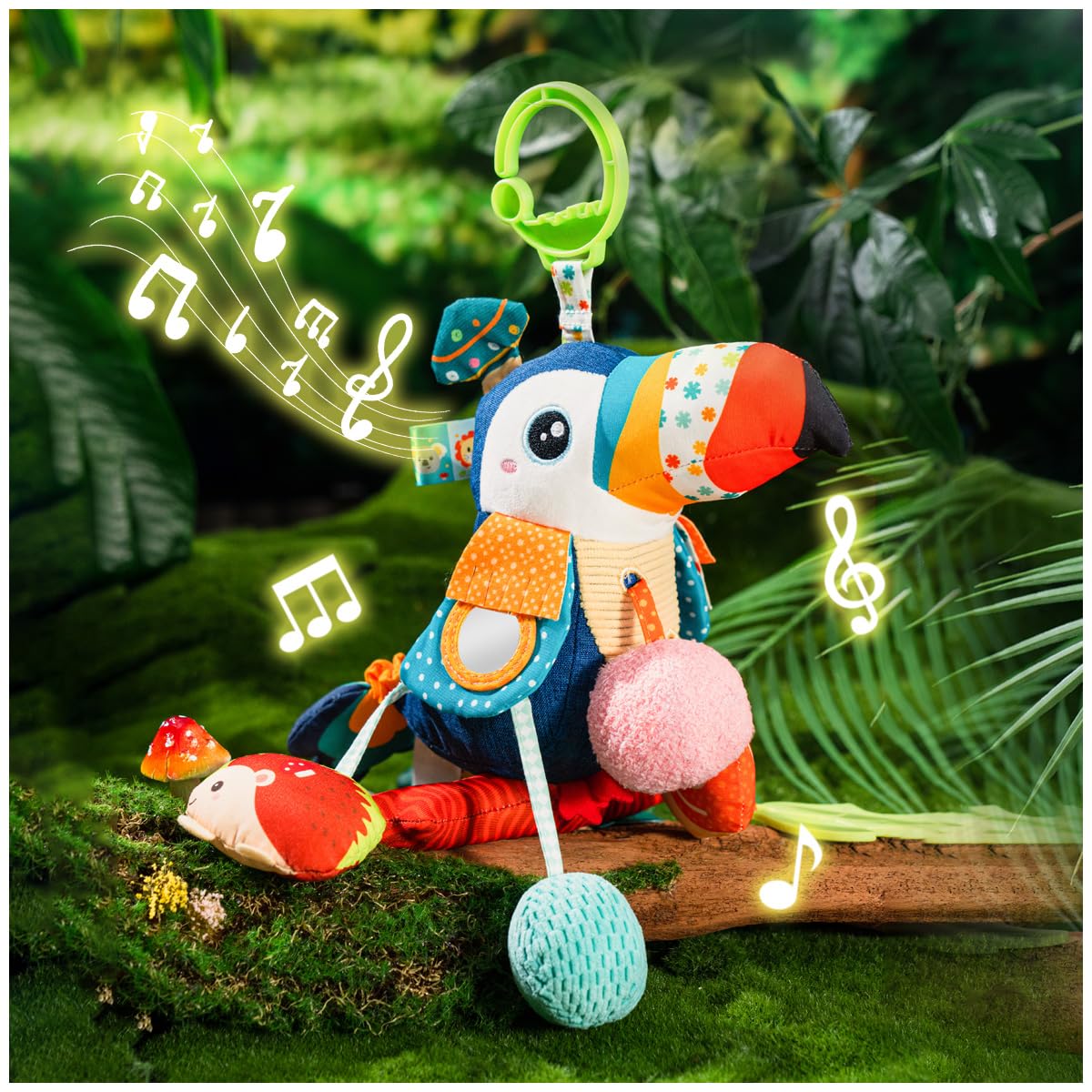 Jollybaby Musical Pull String Toy for Stroller Car Seat Crib