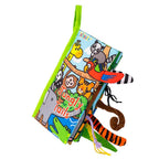 Jollybaby Soft Cloth Touch & Feel Crinkle Books for Baby