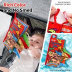 Jollybaby Soft Cloth Touch & Feel Crinkle Books for Baby