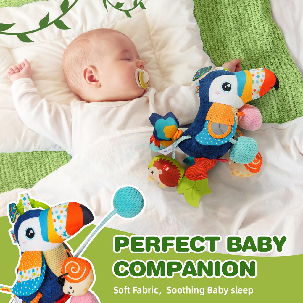 Jollybaby Musical Pull String Toy for Stroller Car Seat Crib
