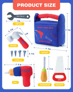 Jollybaby Soft Montessori Tool Box Set Toy for Boy