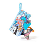 Jollybaby Soft Cloth Touch & Feel Crinkle Books for Baby