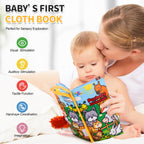 Jollybaby Soft Cloth Touch & Feel Crinkle Books for Baby