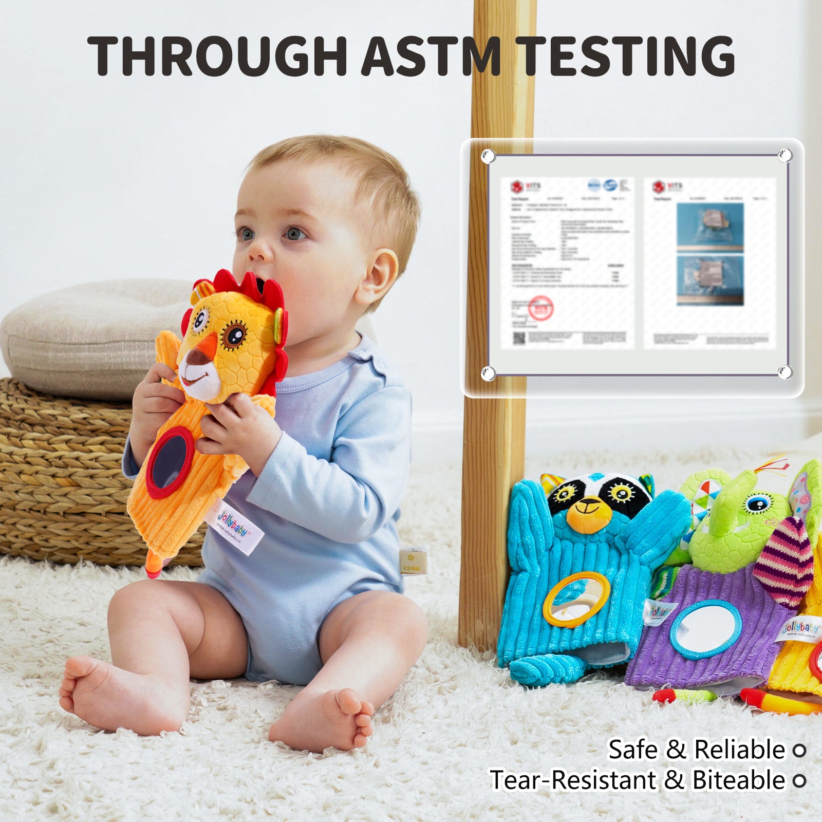 Jollybaby Soft Plush Hand Puppets Toy for Baby