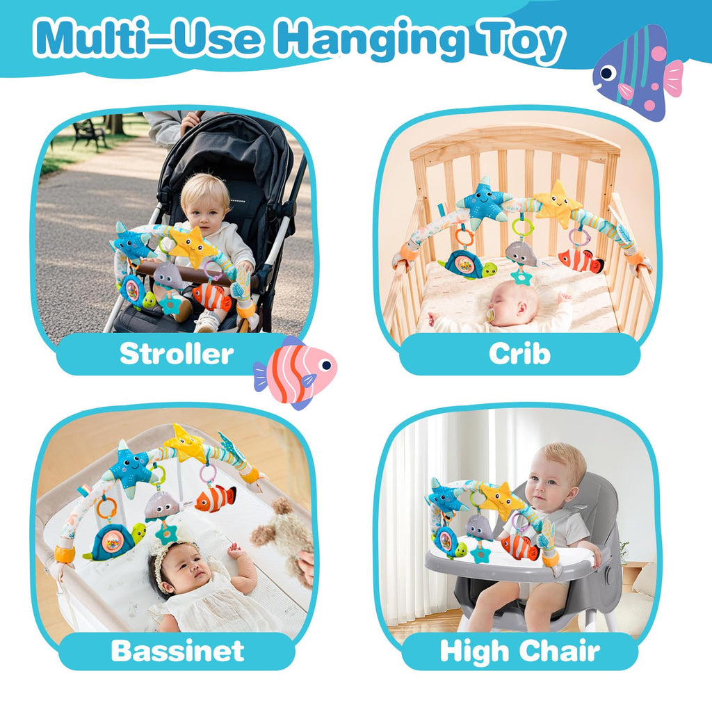 Jollybaby Bassinet Stroller Crib Mobile Toy for Baby