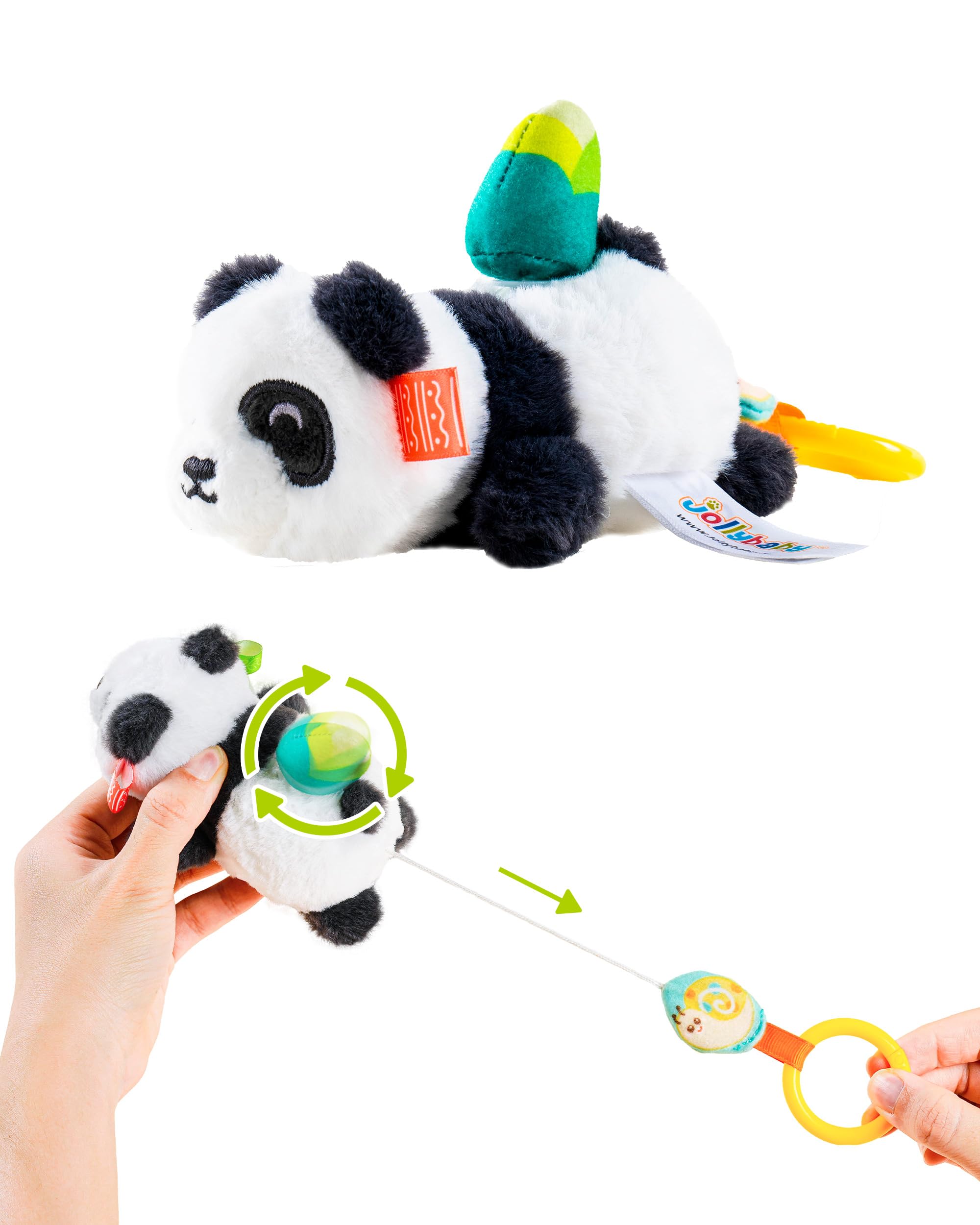 Jollybaby Baby Rattles & Soft Plush Spinner Toy