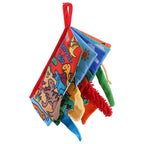 Jollybaby Soft Cloth Touch & Feel Crinkle Books for Baby