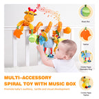 Jollybaby Crib Stroller Car Seat Spiral Toys for Baby