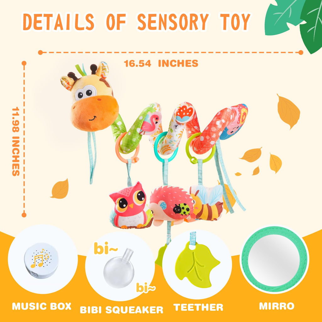 Jollybaby Spiral Hanging Toys for Baby Stroller Car Seat