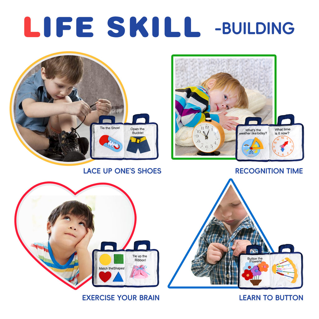 Jollybaby 10 Page Baby Soft Busy Books - My Quiet Book