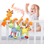 Jollybaby Crib Stroller Car Seat Spiral Toys for Baby