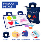 Jollybaby 10 Page Baby Soft Busy Books - My Quiet Book