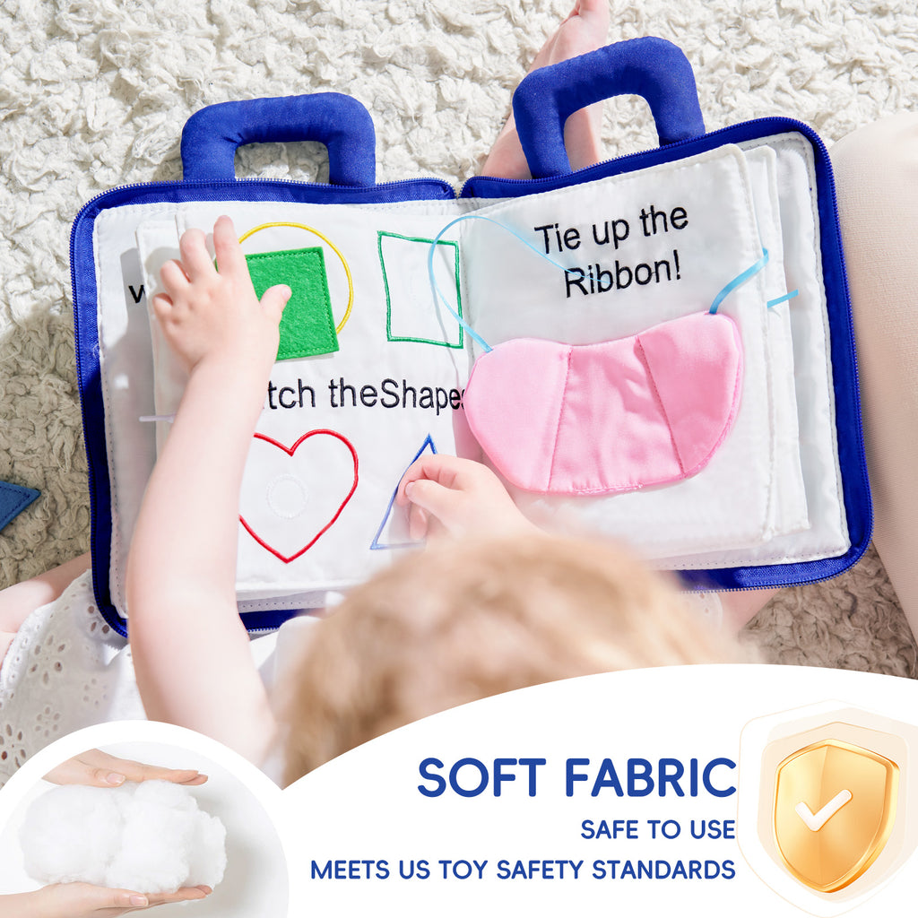 Jollybaby 10 Page Baby Soft Busy Books - My Quiet Book